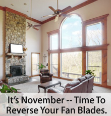 Ceiling fans for all 4 seasons