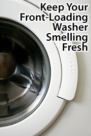 Front-loading washers can collect bacteria