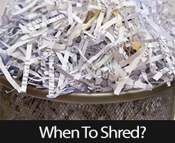 When Should You Shred Your Financial Documents?